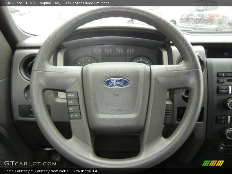 Black / Stone/Medium Stone 2009 Ford F150 XL Regular Cab