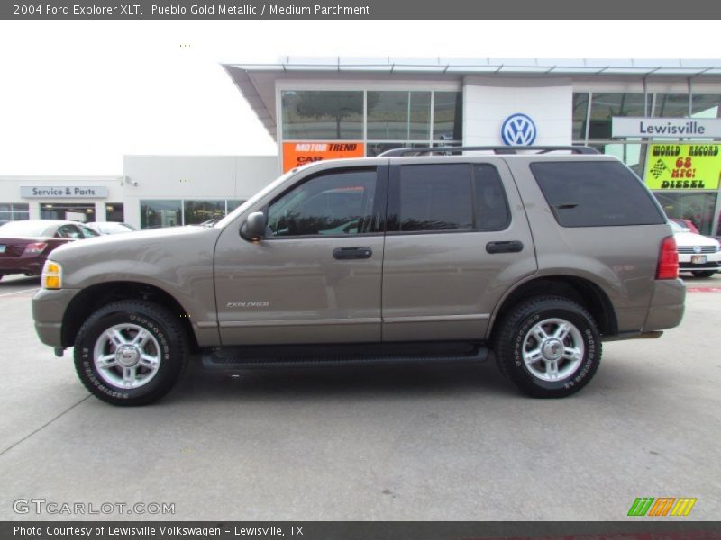 Pueblo Gold Metallic / Medium Parchment 2004 Ford Explorer XLT