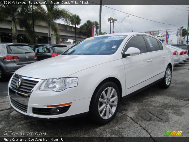 Candy White / Black 2010 Volkswagen Passat Komfort Sedan
