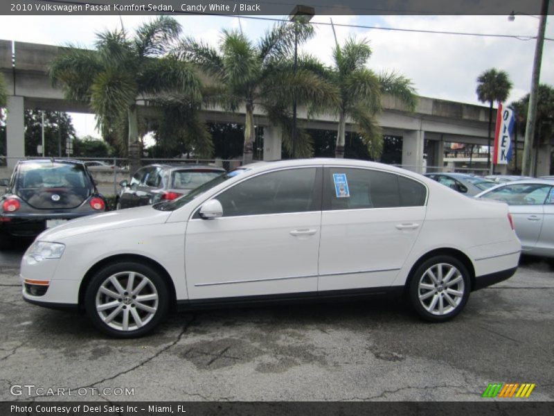 Candy White / Black 2010 Volkswagen Passat Komfort Sedan