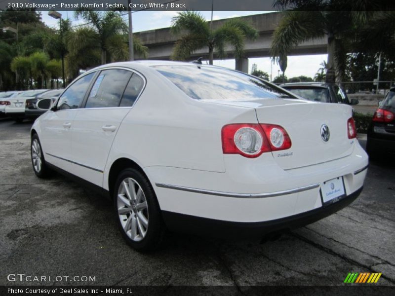 Candy White / Black 2010 Volkswagen Passat Komfort Sedan