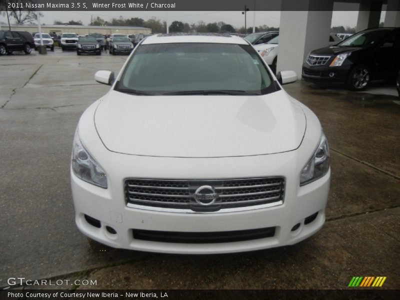 Winter Frost White / Charcoal 2011 Nissan Maxima 3.5 S