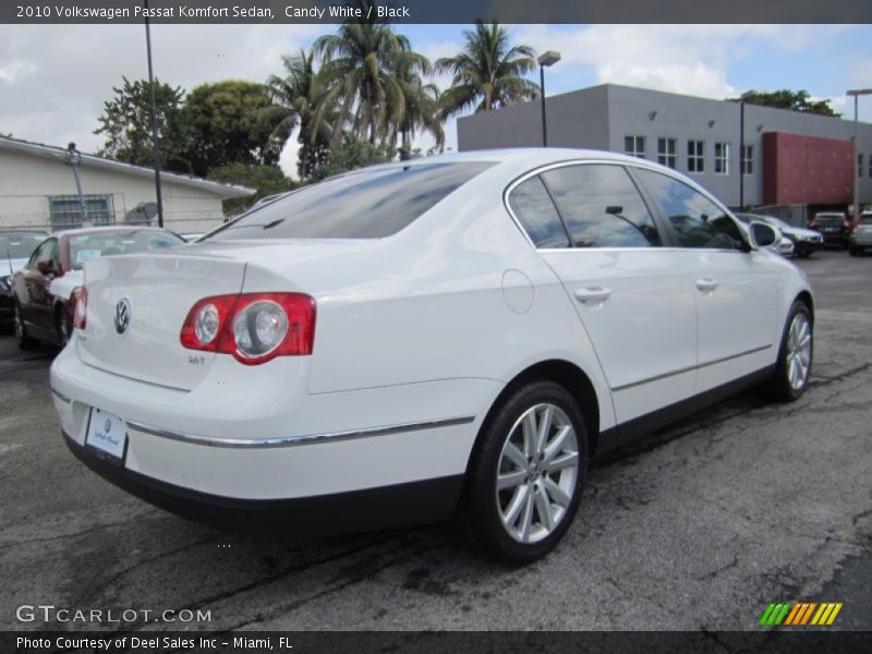 Candy White / Black 2010 Volkswagen Passat Komfort Sedan