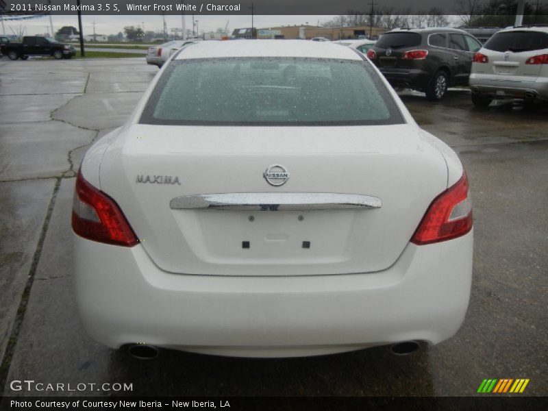 Winter Frost White / Charcoal 2011 Nissan Maxima 3.5 S