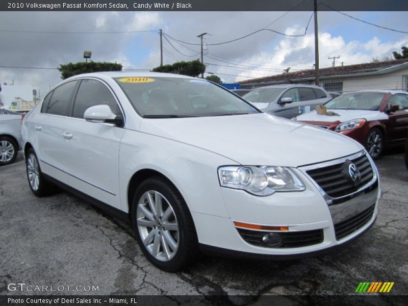 Candy White / Black 2010 Volkswagen Passat Komfort Sedan
