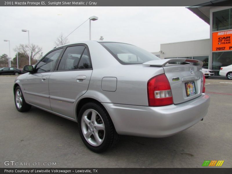 Sunlight Silver Metallic / Gray 2001 Mazda Protege ES