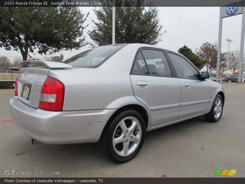 Sunlight Silver Metallic / Gray 2001 Mazda Protege ES