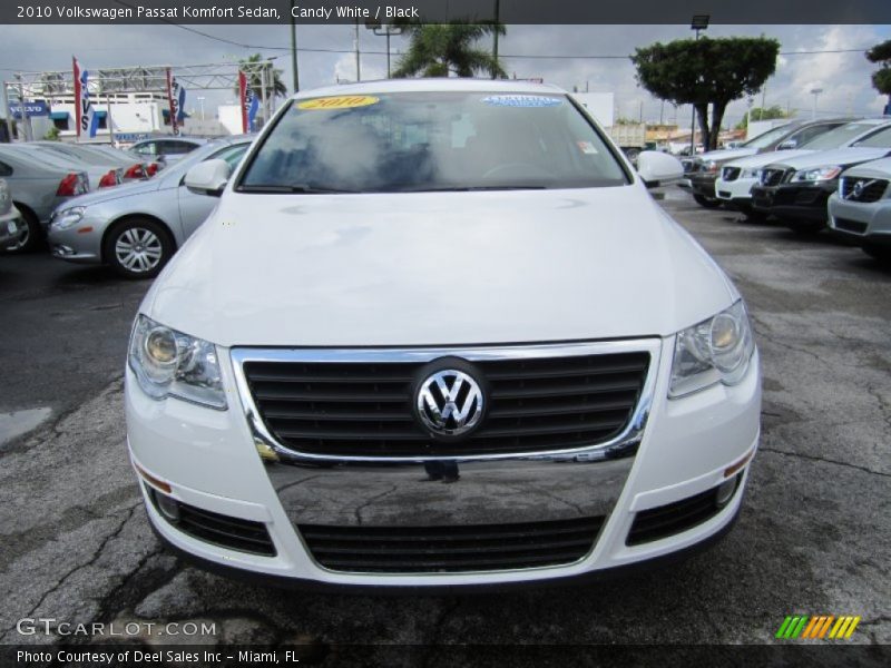 Candy White / Black 2010 Volkswagen Passat Komfort Sedan