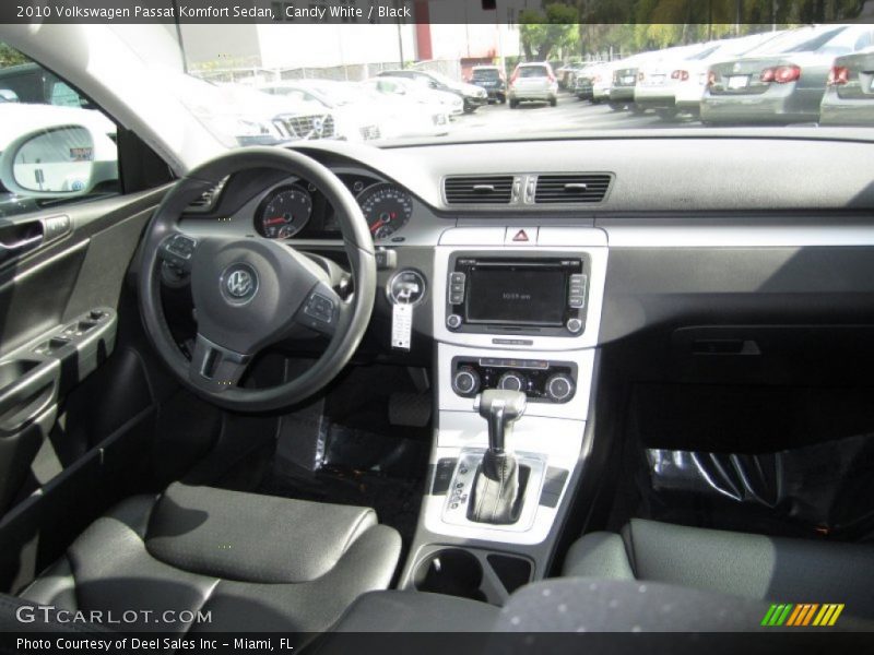 Candy White / Black 2010 Volkswagen Passat Komfort Sedan