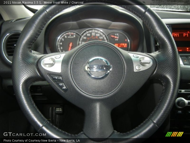 Winter Frost White / Charcoal 2011 Nissan Maxima 3.5 S