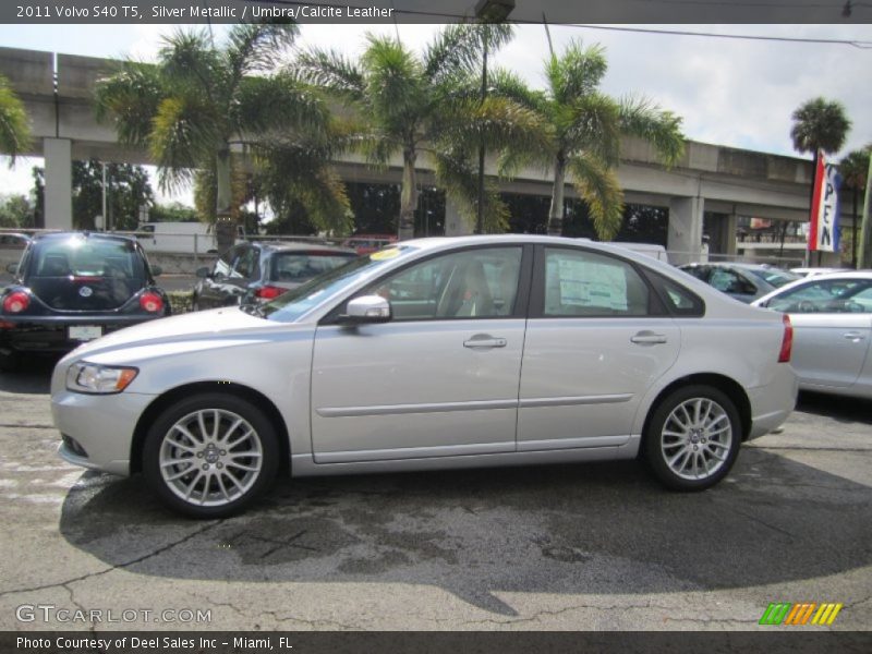 Silver Metallic / Umbra/Calcite Leather 2011 Volvo S40 T5