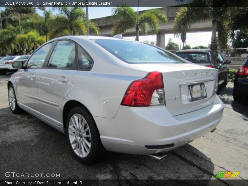 Silver Metallic / Umbra/Calcite Leather 2011 Volvo S40 T5