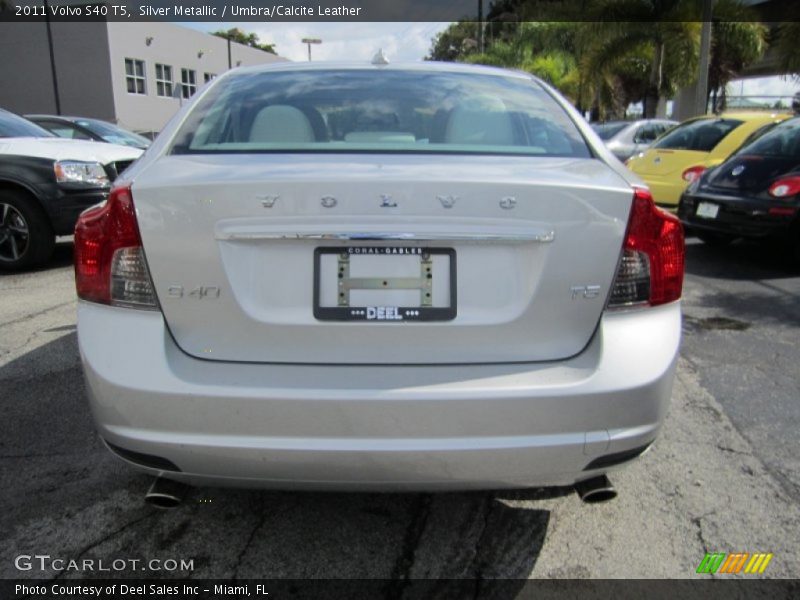 Silver Metallic / Umbra/Calcite Leather 2011 Volvo S40 T5