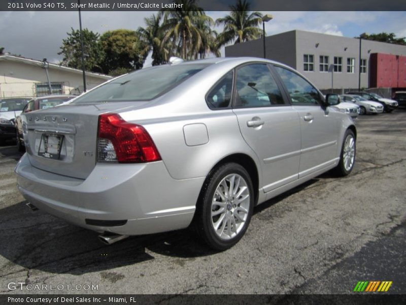Silver Metallic / Umbra/Calcite Leather 2011 Volvo S40 T5