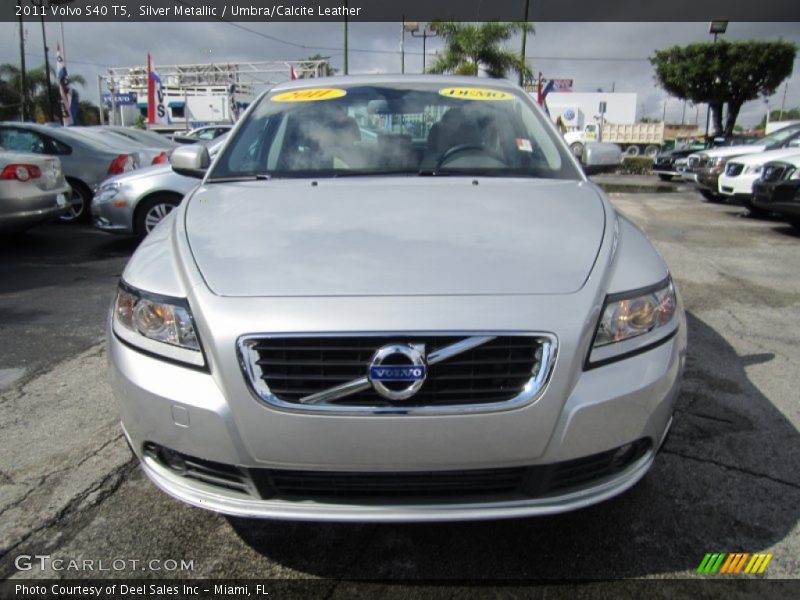 Silver Metallic / Umbra/Calcite Leather 2011 Volvo S40 T5