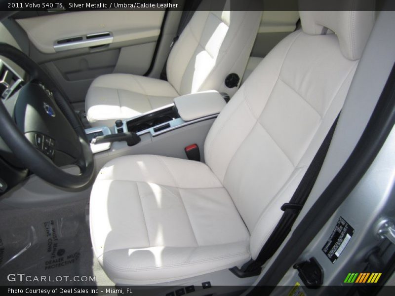 Silver Metallic / Umbra/Calcite Leather 2011 Volvo S40 T5