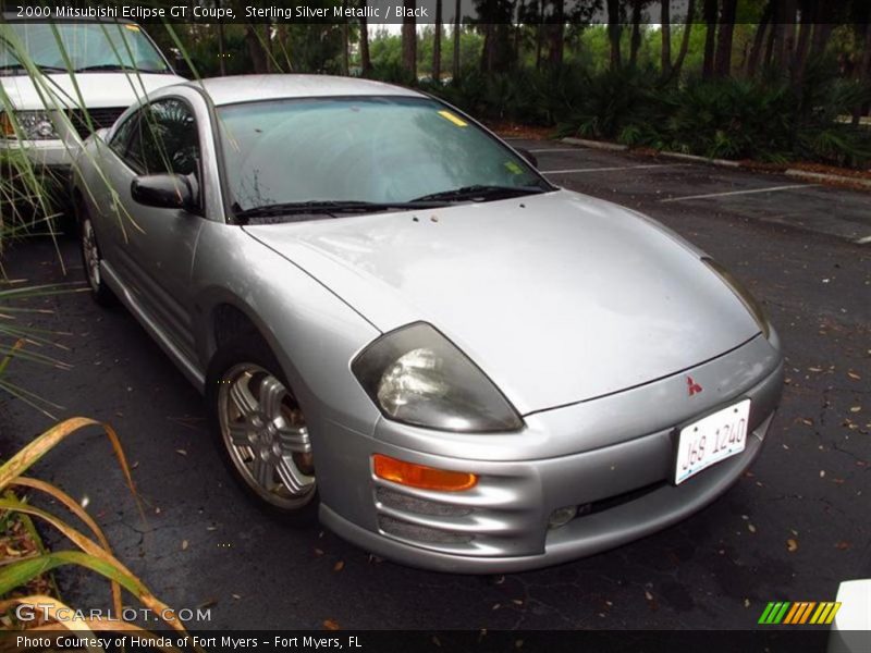 Sterling Silver Metallic / Black 2000 Mitsubishi Eclipse GT Coupe