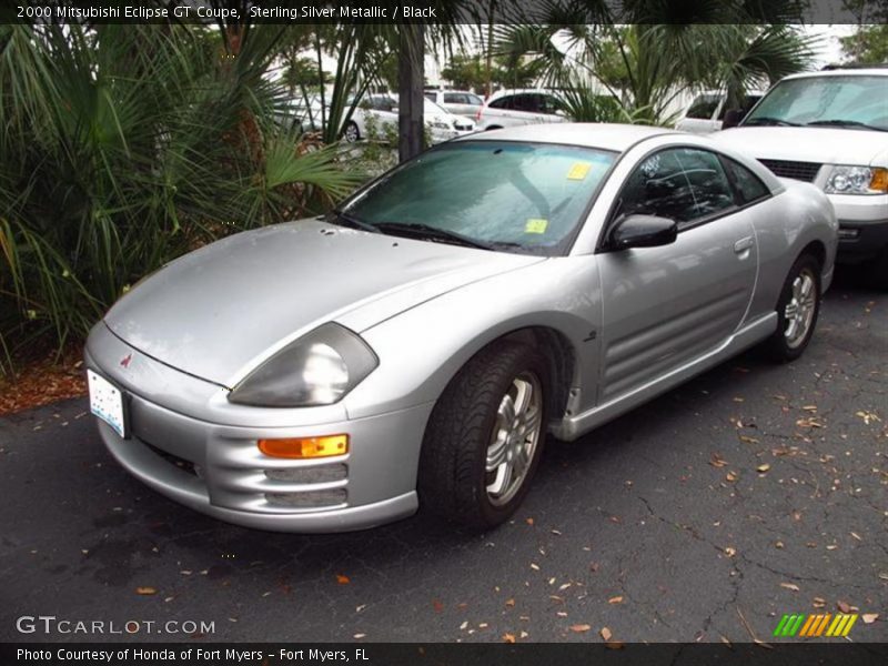 Sterling Silver Metallic / Black 2000 Mitsubishi Eclipse GT Coupe