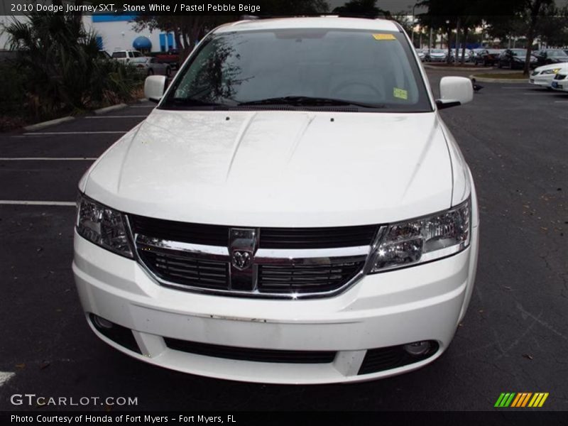Stone White / Pastel Pebble Beige 2010 Dodge Journey SXT