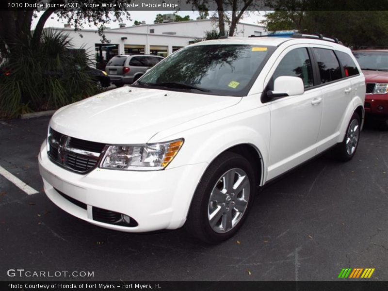 Stone White / Pastel Pebble Beige 2010 Dodge Journey SXT