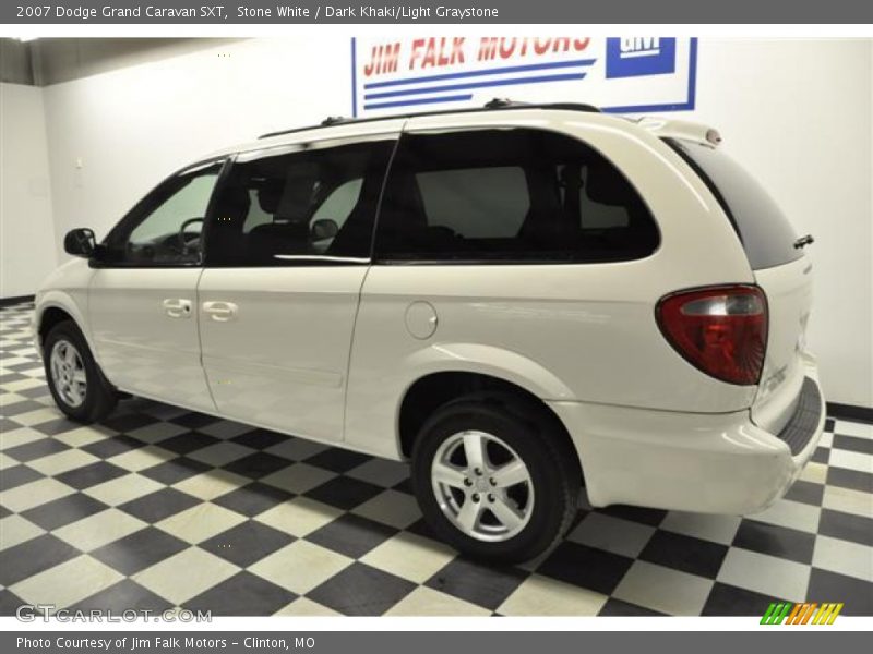 Stone White / Dark Khaki/Light Graystone 2007 Dodge Grand Caravan SXT