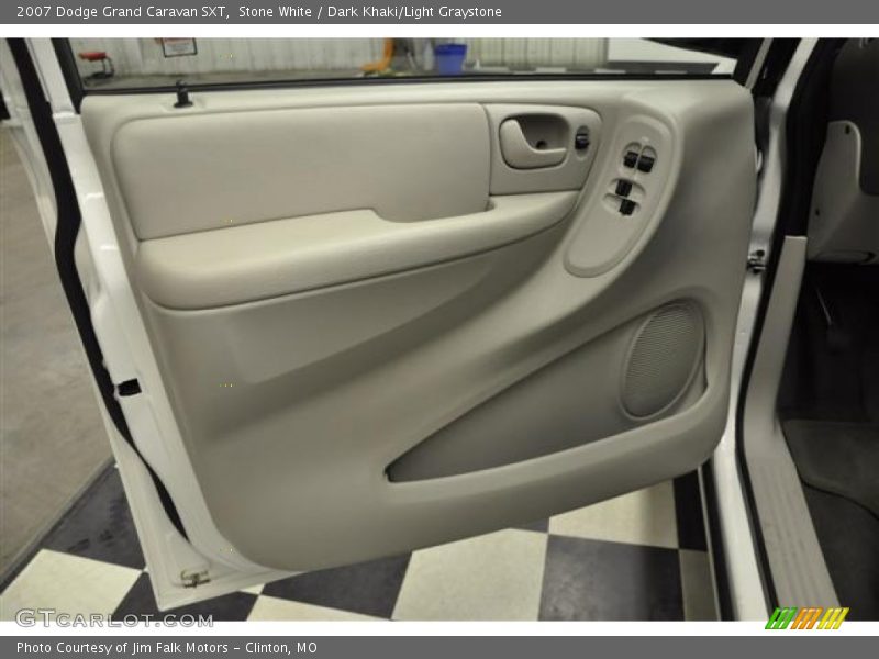 Stone White / Dark Khaki/Light Graystone 2007 Dodge Grand Caravan SXT