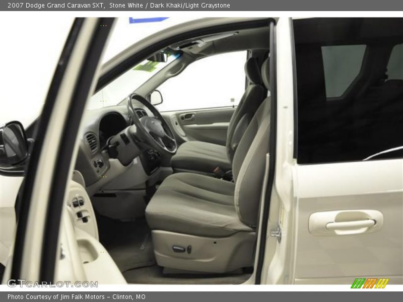 Stone White / Dark Khaki/Light Graystone 2007 Dodge Grand Caravan SXT