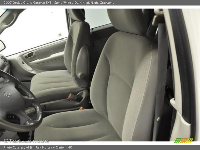 Stone White / Dark Khaki/Light Graystone 2007 Dodge Grand Caravan SXT