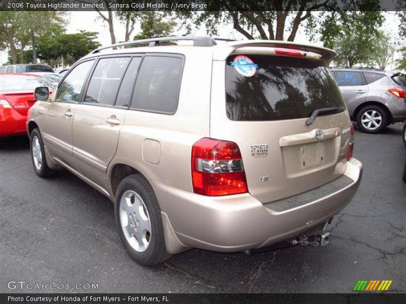Sonora Gold Metallic / Ivory Beige 2006 Toyota Highlander Limited