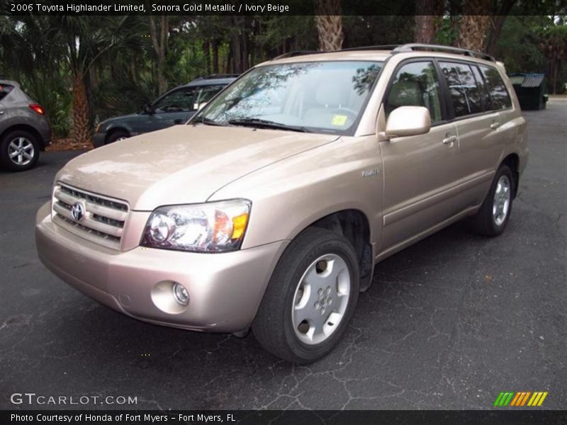 Sonora Gold Metallic / Ivory Beige 2006 Toyota Highlander Limited