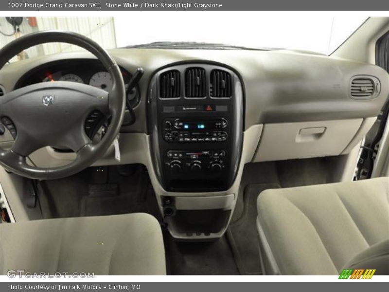 Stone White / Dark Khaki/Light Graystone 2007 Dodge Grand Caravan SXT