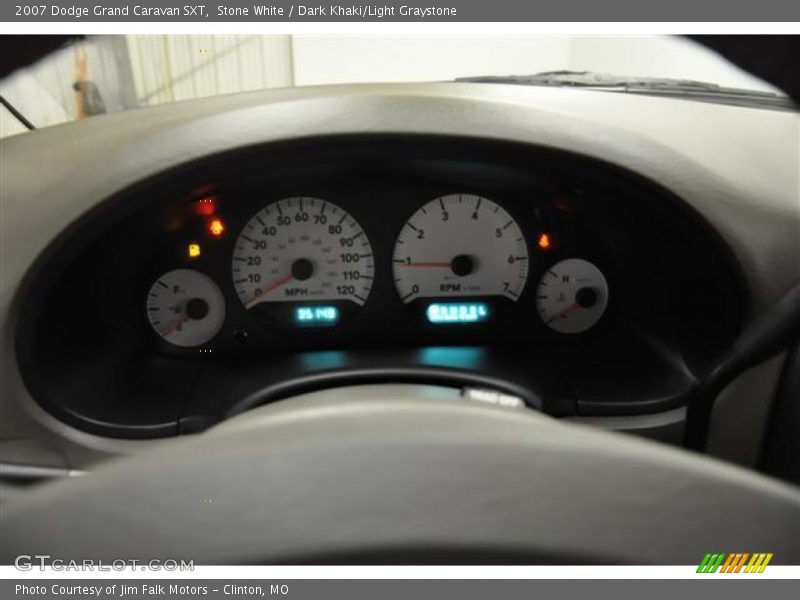 Stone White / Dark Khaki/Light Graystone 2007 Dodge Grand Caravan SXT