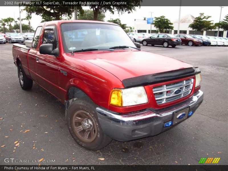Toreador Red Metallic / Dark Graphite 2002 Ford Ranger XLT SuperCab