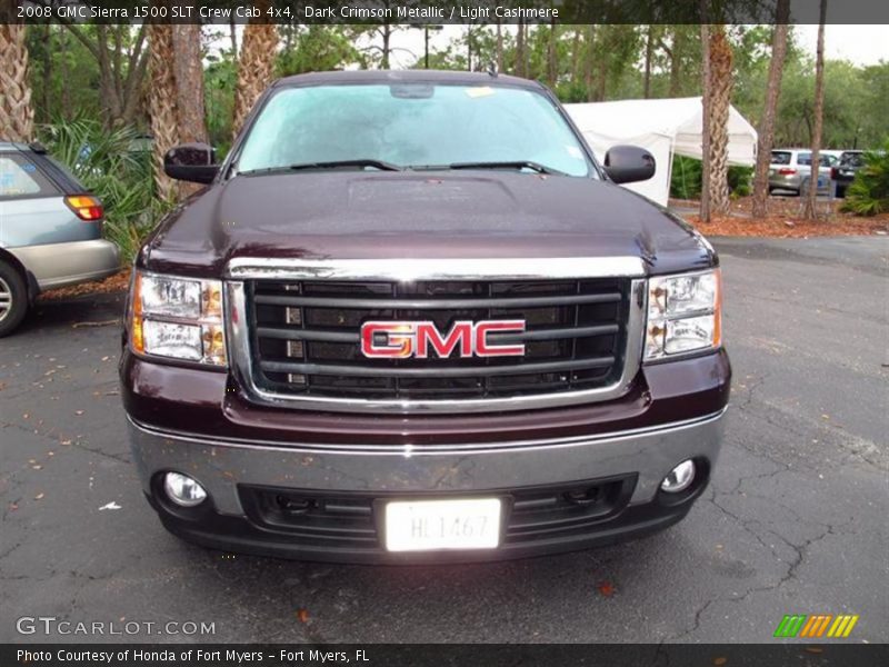 Dark Crimson Metallic / Light Cashmere 2008 GMC Sierra 1500 SLT Crew Cab 4x4