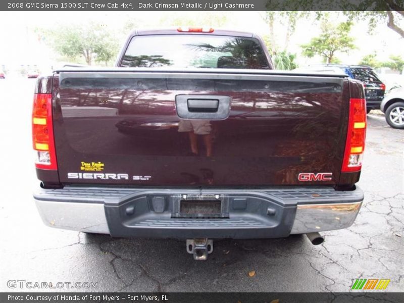 Dark Crimson Metallic / Light Cashmere 2008 GMC Sierra 1500 SLT Crew Cab 4x4