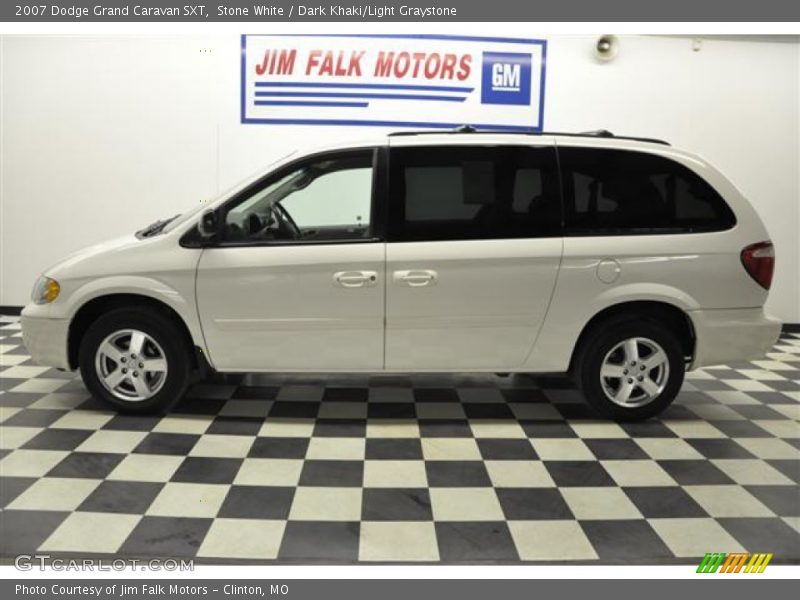 Stone White / Dark Khaki/Light Graystone 2007 Dodge Grand Caravan SXT