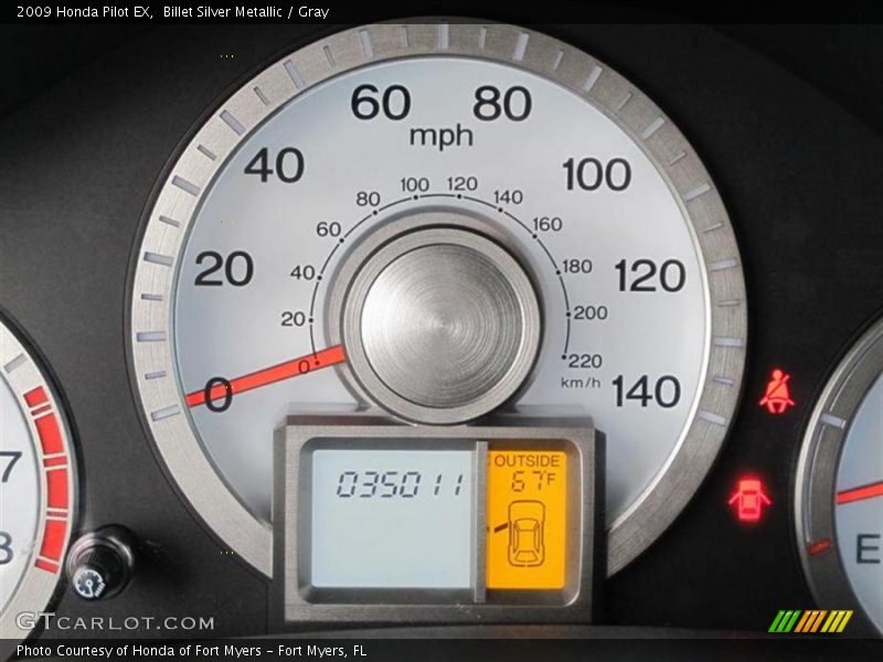 Billet Silver Metallic / Gray 2009 Honda Pilot EX