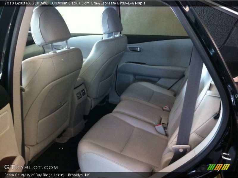 Obsidian Black / Light Gray/Espresso Birds-Eye Maple 2010 Lexus RX 350 AWD