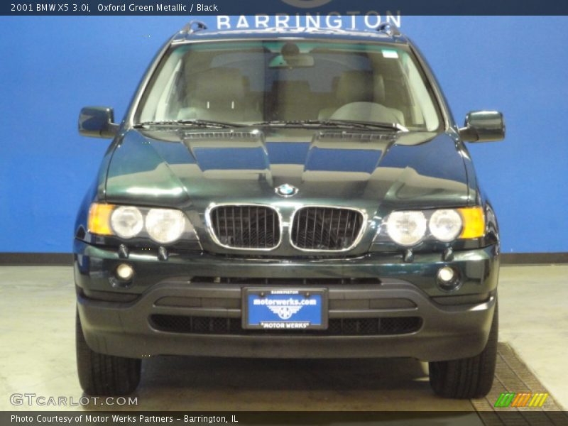 Oxford Green Metallic / Black 2001 BMW X5 3.0i