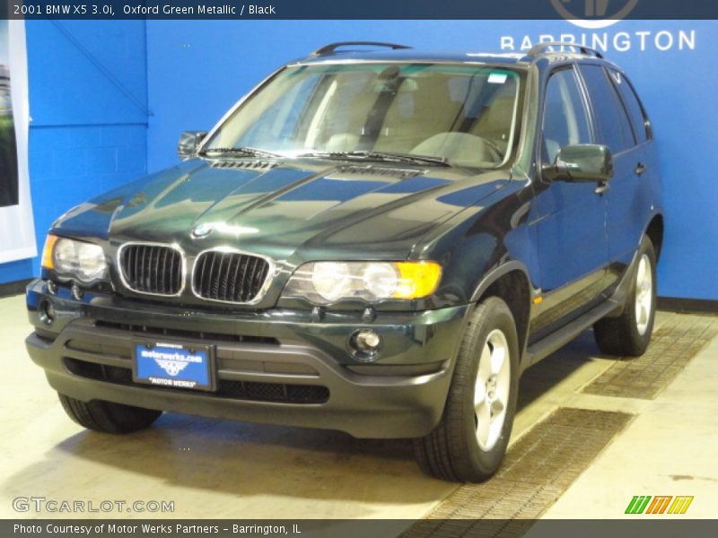 Oxford Green Metallic / Black 2001 BMW X5 3.0i