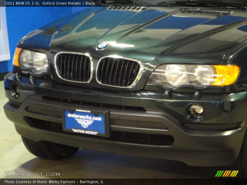 Oxford Green Metallic / Black 2001 BMW X5 3.0i