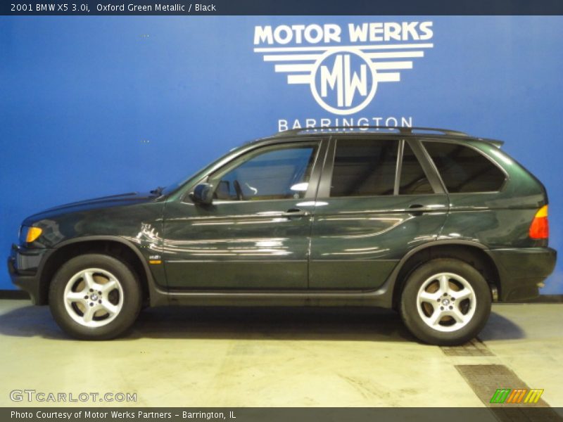 Oxford Green Metallic / Black 2001 BMW X5 3.0i