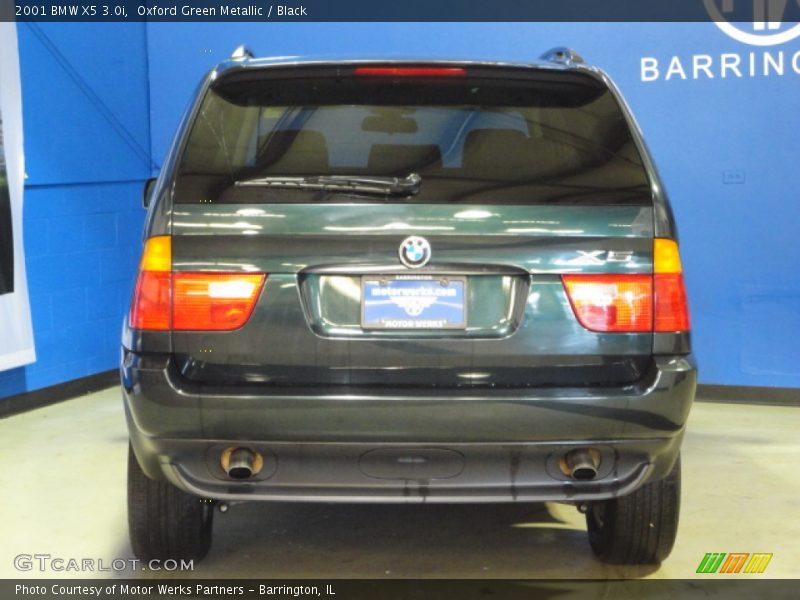 Oxford Green Metallic / Black 2001 BMW X5 3.0i