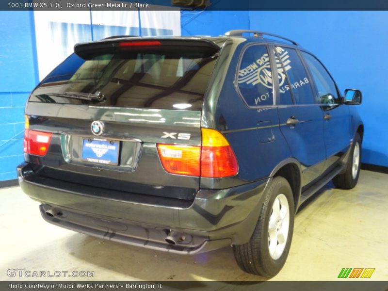 Oxford Green Metallic / Black 2001 BMW X5 3.0i