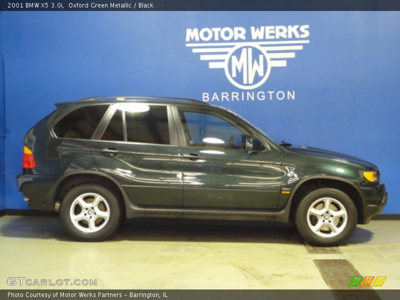Oxford Green Metallic / Black 2001 BMW X5 3.0i