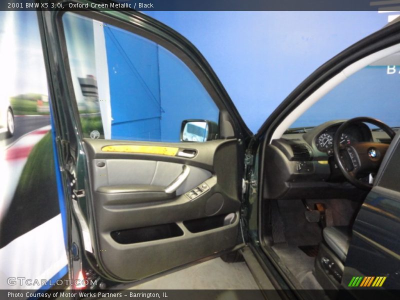 Oxford Green Metallic / Black 2001 BMW X5 3.0i