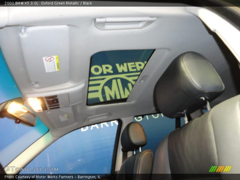 Oxford Green Metallic / Black 2001 BMW X5 3.0i