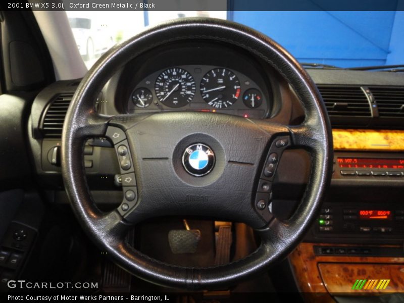 Oxford Green Metallic / Black 2001 BMW X5 3.0i