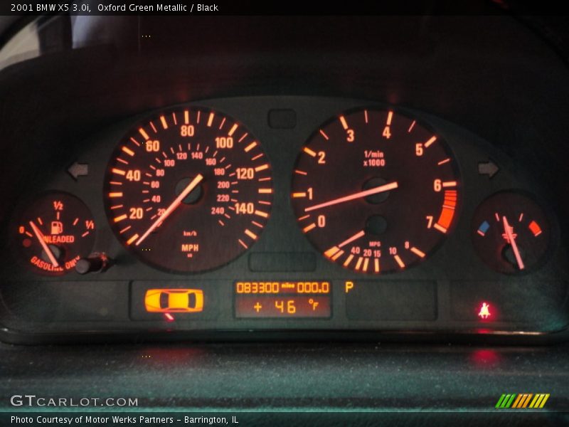 Oxford Green Metallic / Black 2001 BMW X5 3.0i