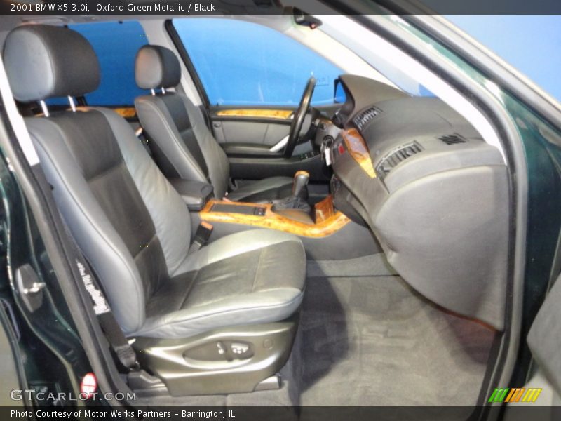 Oxford Green Metallic / Black 2001 BMW X5 3.0i